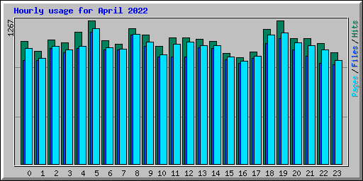 Hourly usage for April 2022